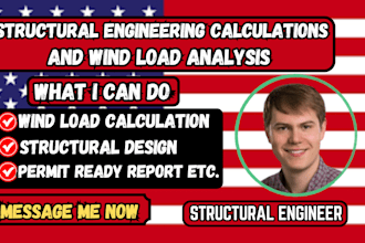 perform structural engineering calculations and wind load analysis