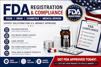 fda registration import permit for food, drug cosmetics in USA, fda label review