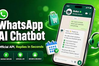 build scalable whatsapp ai chatbot with the official whatsapp api, chatgpt llm