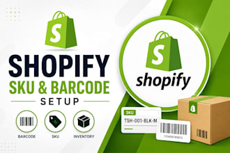 setup shopify sku, barcode, inventory and product management using 506 easy scan
