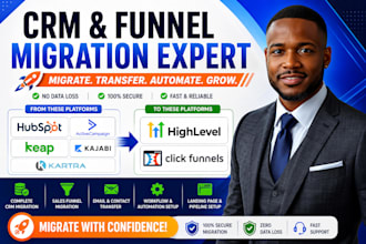 migrate hubspot activecampaign keap kajabi kartra to clickfunnels gohighlevel