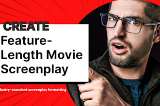 write a professional feature length movie screenplay