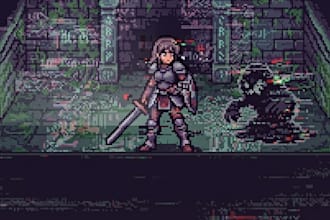 create pixel animation, character design, game sprite sheets