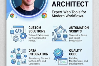 develop a custom chrome extension and  automation tools