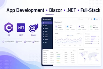 build professional blazor net full stack web or mobile apps