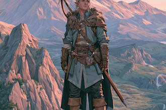 design detailed dnd character portrait