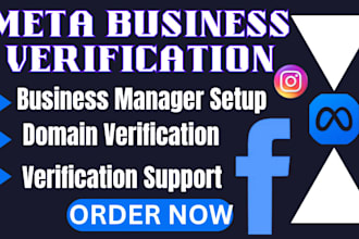 help with meta business verification and business manager setup