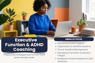 provide executive function and productivity coaching to adhd professionals