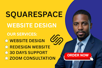 design, redesign, and develop a professional squarespace web