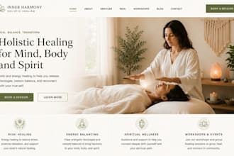 design squarespace holistic healer website reiki spiritual wellness website
