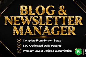 be your expert blog manager and write high ranking SEO content