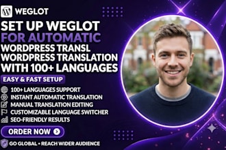setup weglot automatic wordpress translation with langauges switcher