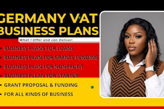write german business plan, german financial plan for investor ready, loans