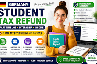 do germany student tax refund elster part time job tax return internship income