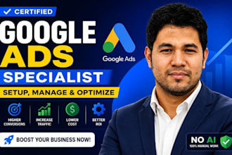 setup and manage google ads, adwords campaign as your ads manager