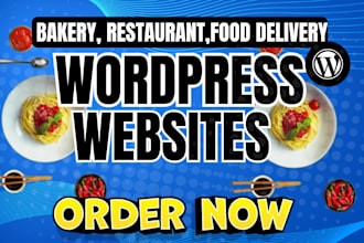 design a wordpress restuarant with online ordering and booking