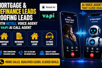generate mortgage leads refinance roofing leads with vapi ai retell voice agent