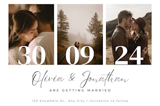 design a premium digital wedding invitation card with clickable rsvp,map