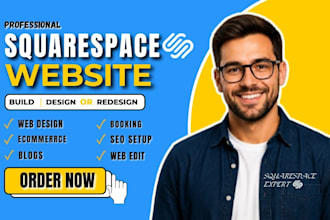 build squarespace create squarespace design or edit squarespace website