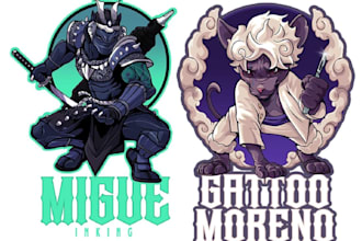 design custom mascot logo and t shirt artwork