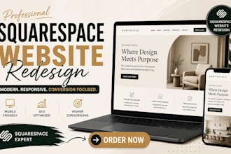 revamp squarespace redesign squarespace website development, website redesign