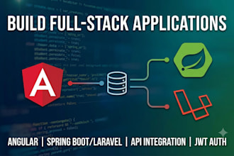 develop full stack app with angular laravel and spring boot