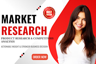 do market research, lead generation, competitors analysis, product research