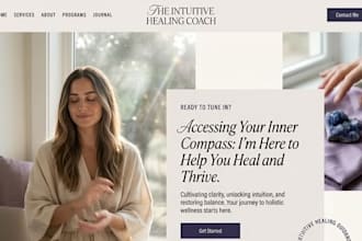 design squarespace crystal healing energy wellness website tarot astrology