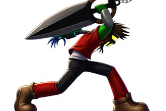 desenhar personagens originais para jogos, hqs e livros