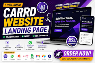 create carrd website, landing page, healthcare business website, personal brand