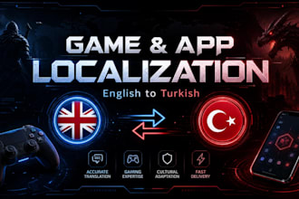 localize your video game or app into fluent turkish