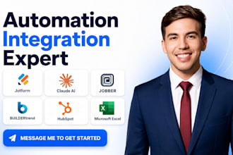 integrate jotform claude ai jobber buildertrend hubspot excel api integration