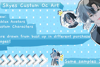 create custom roblox and oc character art