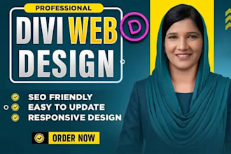 be your divi expert for divi wordpress website, divi website design