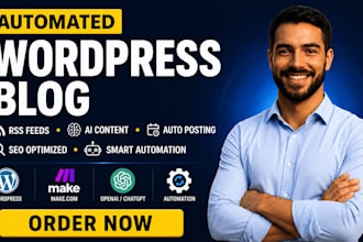 build a wordpress ai autoblog automation system with make com and SEO