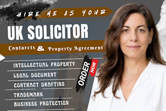 be your UK solicitor for intellectual property, trademark, contract drafting