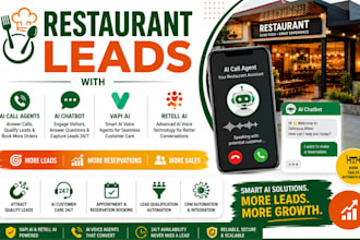 generate restaurant leads with ai call agent vapi ai retell ai automation