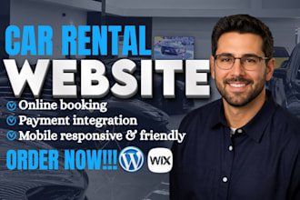 build car rental or car dealership wordpress website