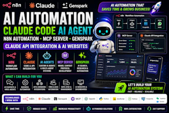 n8n claude genspark automation claude API claude code ai agent claude website