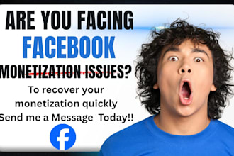 remove facebook page monetization issues in 1 hour
