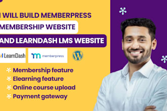 build memberpress membership website learndash lms website membership website