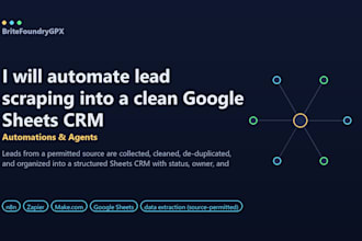 automate lead scraping into a clean google sheets CRM