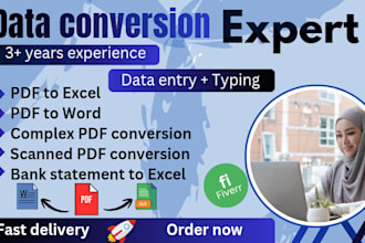 do fast and accurate excel datatyping from word or PDF image