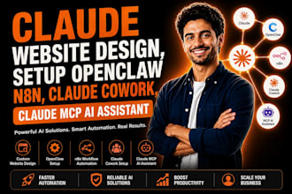 claude website design, setup openclaw n8n claude cowork, claude mcp ai assistant