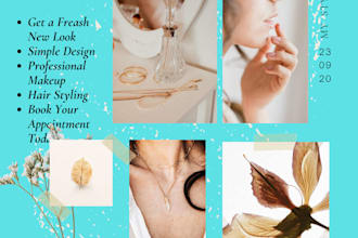 design beauty salon logo and branding