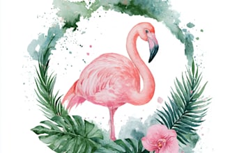 create a bespoke hand drawn and watercolor logo
