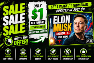 create attractive clickable thumbnails, high CTR thumbnail