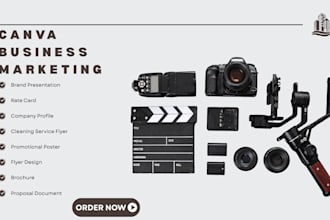 design professional canva flyer brochure media kit company profile rate card