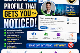 create and optimize your linkedin profile 4 more visibility