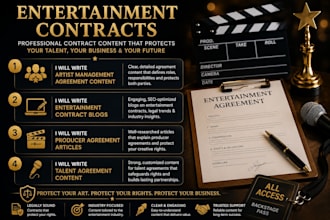 write expert artist management agreement content and guides